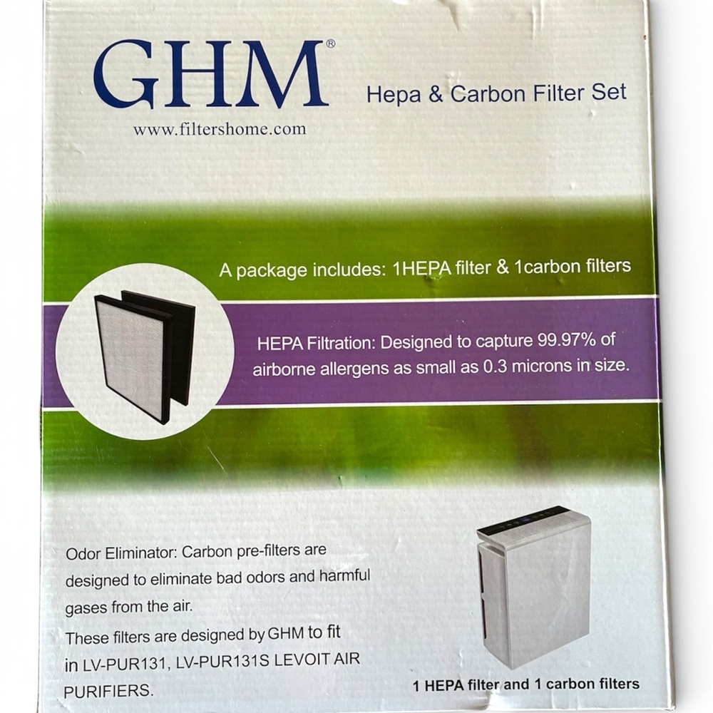 GHM Hepa & Carbon Filter Set - White and Black